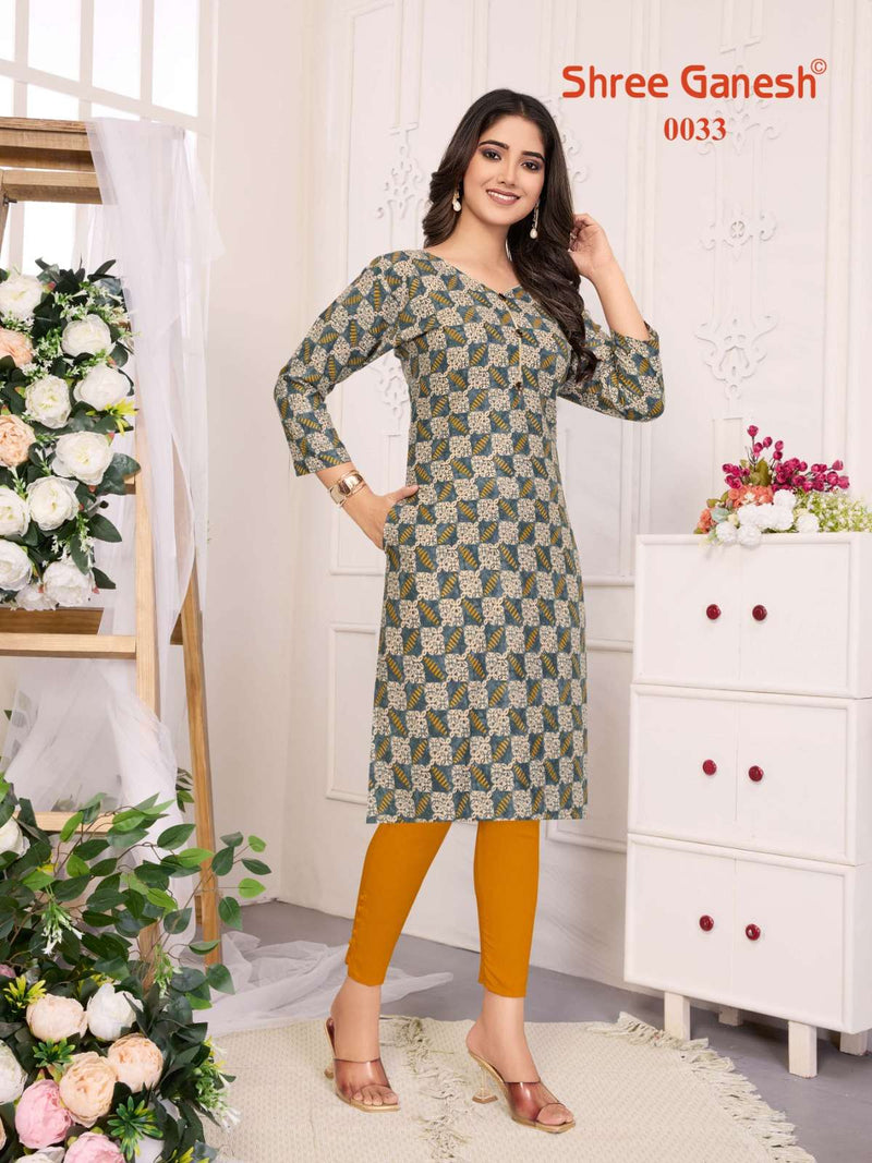 Shree Ganesh Pragya Vol 4 Rayon Daily Wear Fancy Designer  Kurti