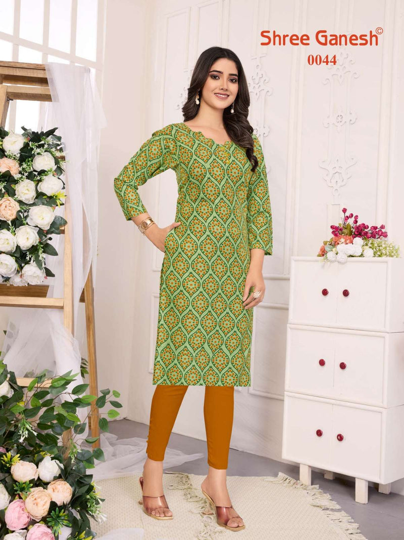 Shree Ganesh Pragya Vol 4 Rayon Daily Wear Fancy Designer  Kurti