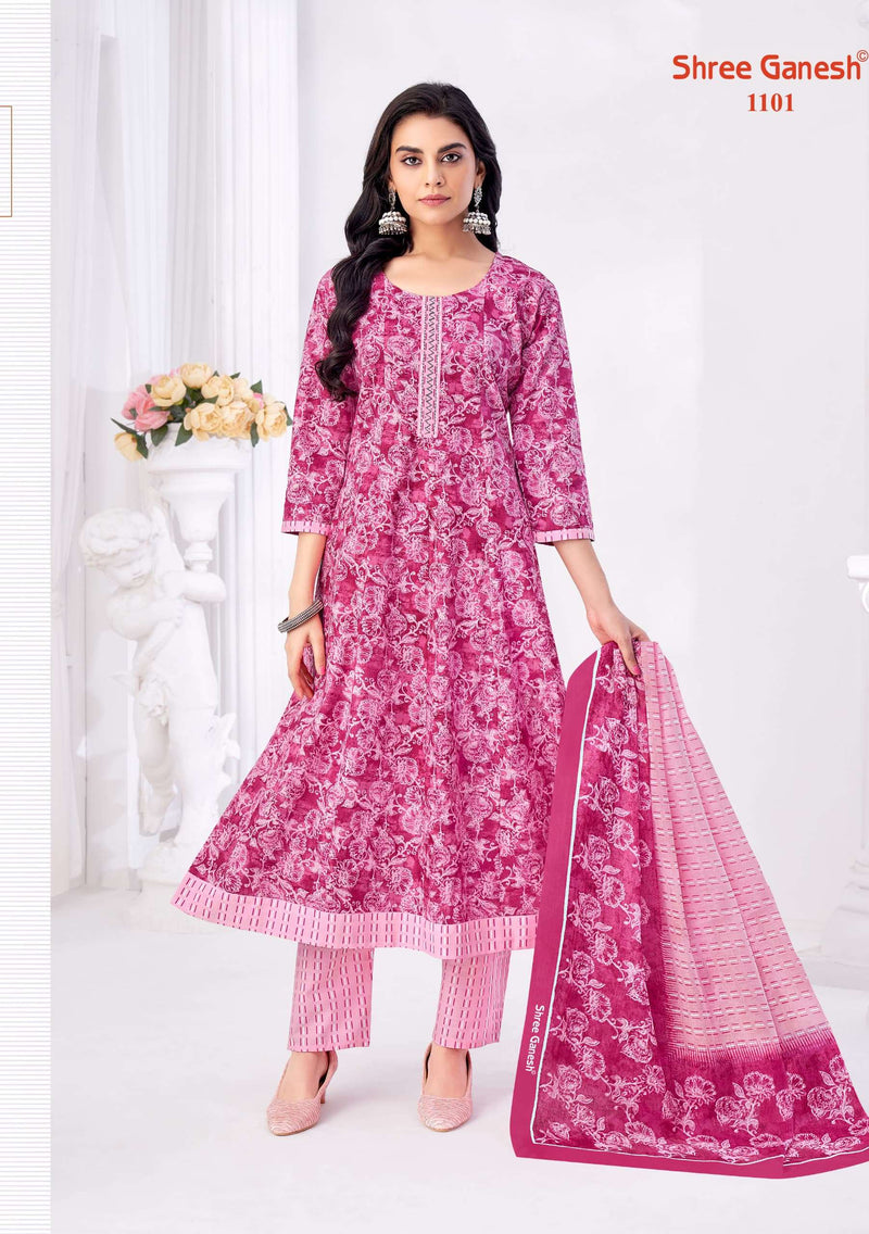 Shree Ganesh Zeenat Vol 1 Pure Cotton Anarkali Special Vol 1 Kurti