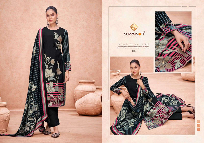 Suryajyoti Kashish Vol 1 Pure Modal Print Handwork Fancy Wear Salwar Suit