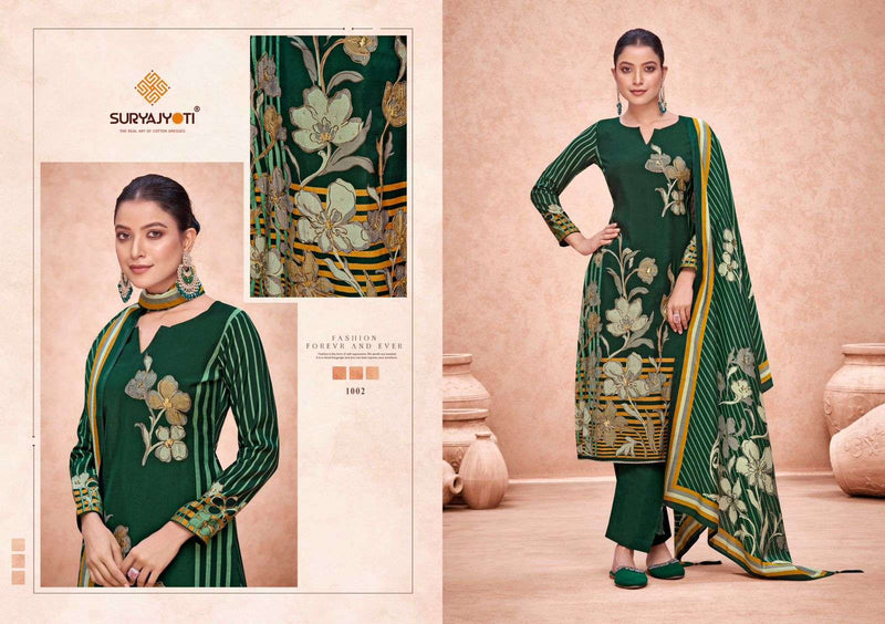 Suryajyoti Kashish Vol 1 Pure Modal Print Handwork Fancy Wear Salwar Suit