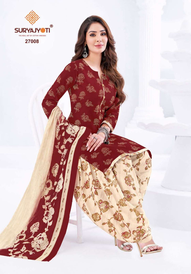 Suryajyoti Patiala Kudi Vol 27 Pure Cotton Printed Dailywear Salwar Suit