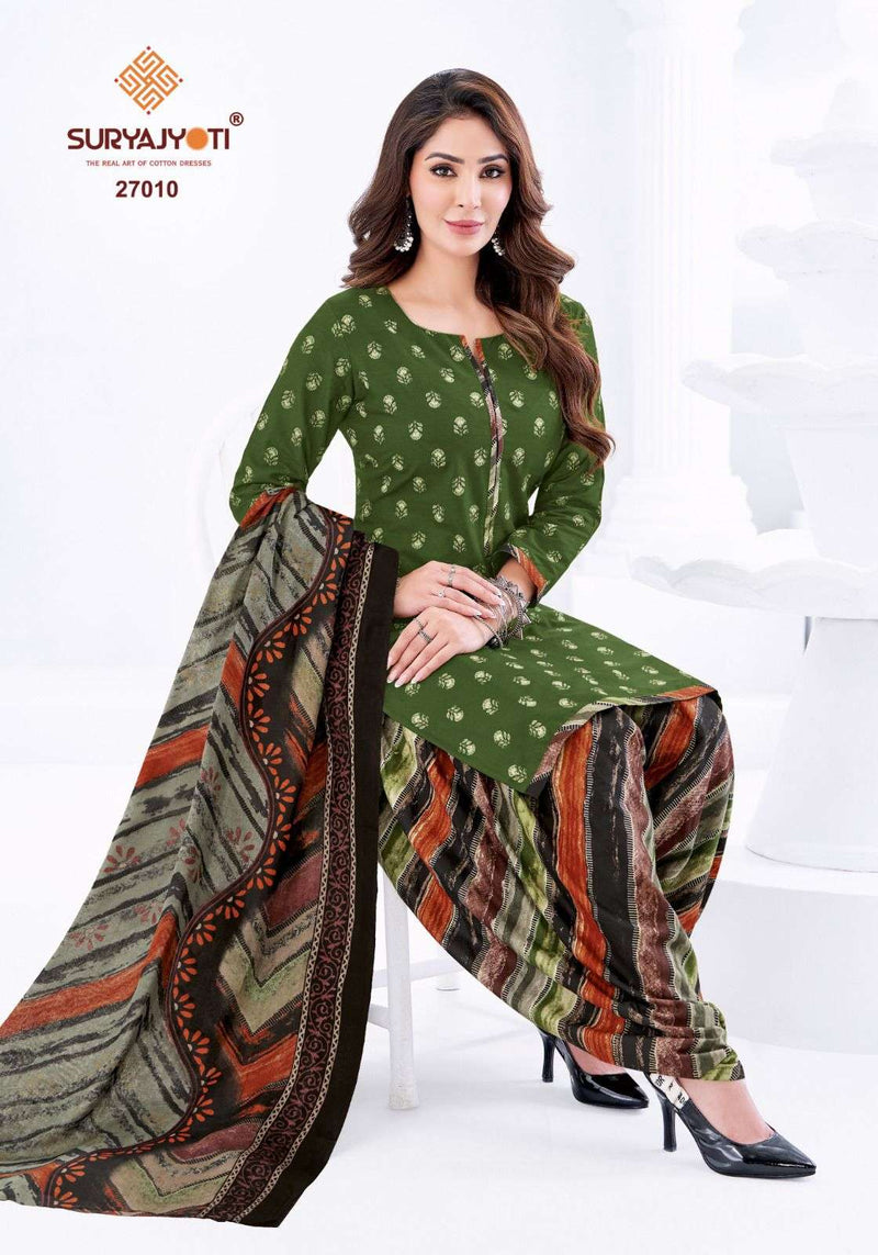 Suryajyoti Patiala Kudi Vol 27 Pure Cotton Printed Dailywear Salwar Suit