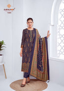 Suryajyoti Pushpa Vol 13 Pure Modal Foil Print Embroidered Work Salwar Kameez