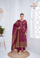 Suryajyoti Pushpa Vol 13 Pure Modal Foil Print Embroidered Work Salwar Kameez