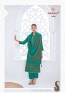 Suryajyoti Pushpa Vol 13 Pure Modal Foil Print Embroidered Work Salwar Kameez