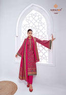 Suryajyoti Pushpa Vol 13 Pure Modal Foil Print Embroidered Work Salwar Kameez