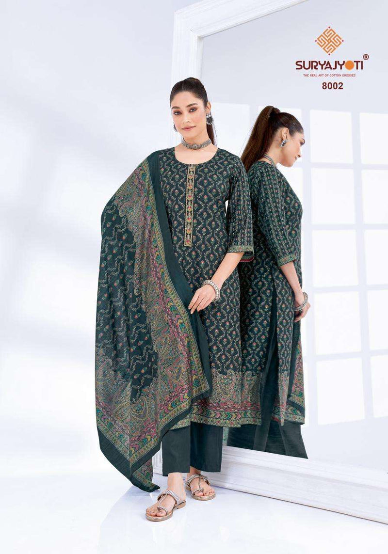 Suryajyoti Pushpa Vol 8 Pure Modal Printed Readymade Kurti Pant With Dupatta