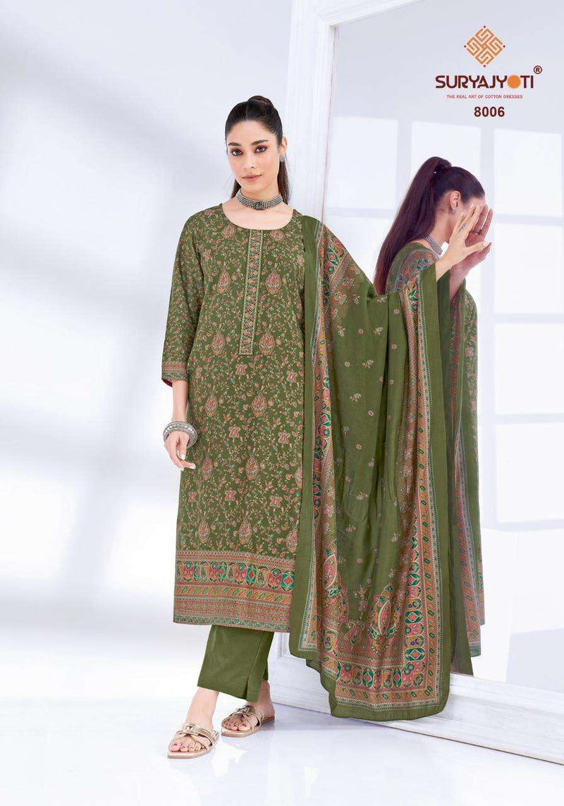 Suryajyoti Pushpa Vol 8 Pure Modal Printed Readymade Kurti Pant With Dupatta