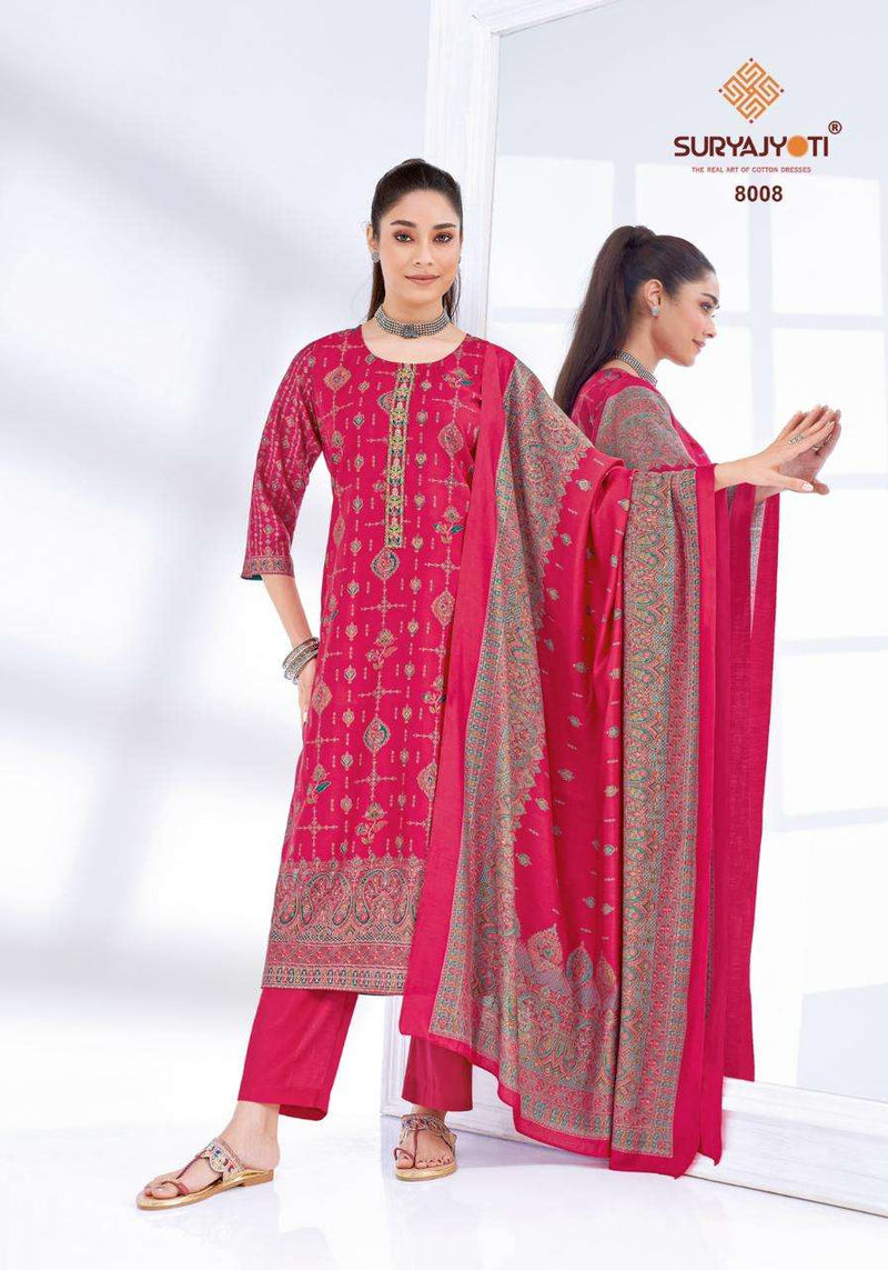 Suryajyoti Pushpa Vol 8 Pure Modal Printed Readymade Kurti Pant With Dupatta