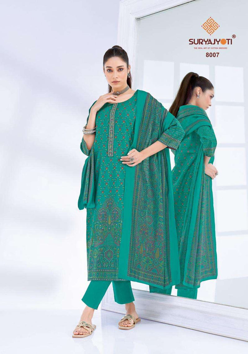 Suryajyoti Pushpa Vol 8 Pure Modal Printed Readymade Kurti Pant With Dupatta