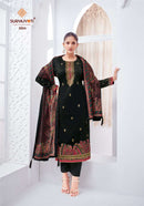 Suryajyoti Pallavi Vol 5 Pure Jam Satin Handwork Printed Salwar Kameez