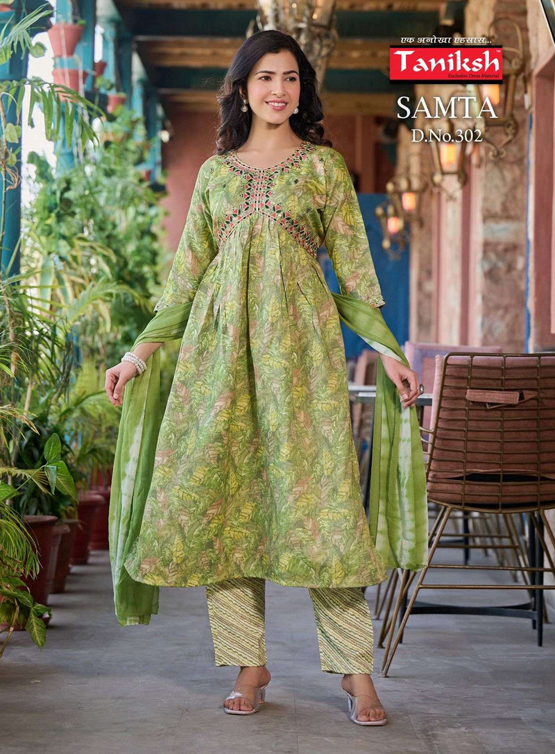 Taniksh Samta Vol 3 Rayon Digital Party Wear Combo Set Fancy Designer Kurti