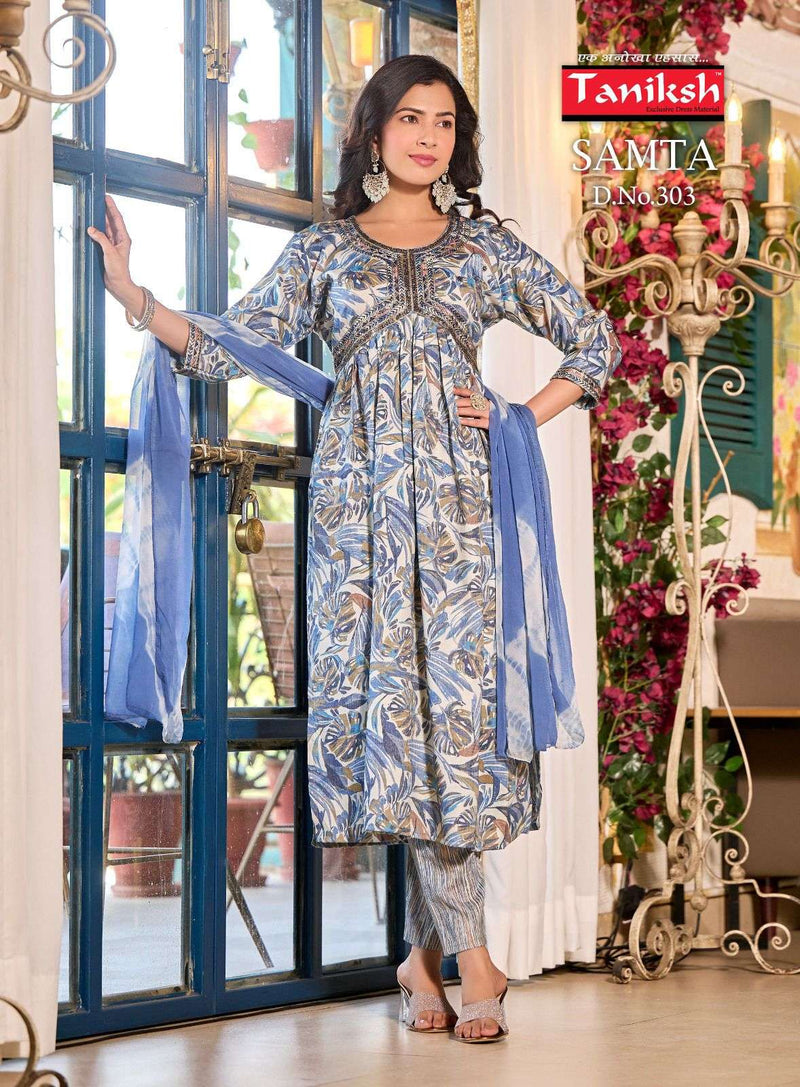 Taniksh Samta Vol 3 Rayon Digital Party Wear Combo Set Fancy Designer Kurti