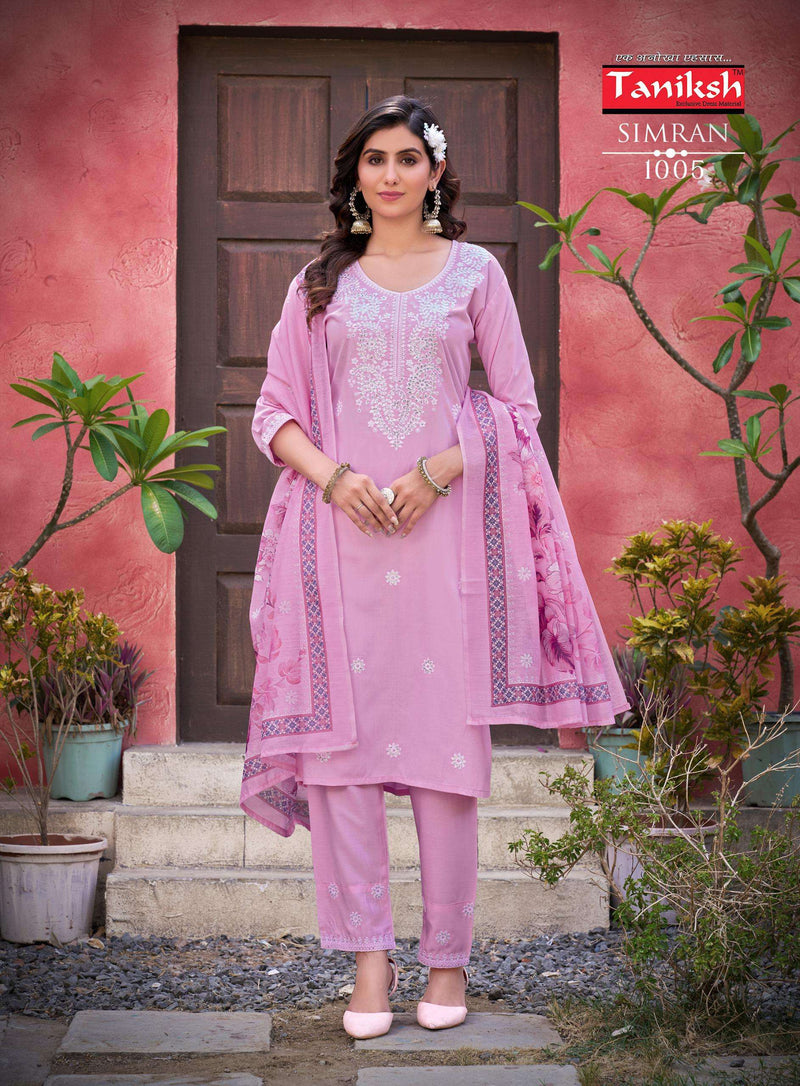 Taniksh Simran Vol 1 Rayon With Heavy Designer Work Combo Set Of Kurti