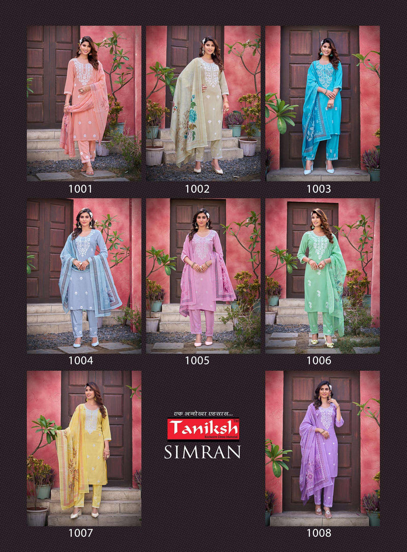 Taniksh Simran Vol 1 Rayon With Heavy Designer Work Combo Set Of Kurti