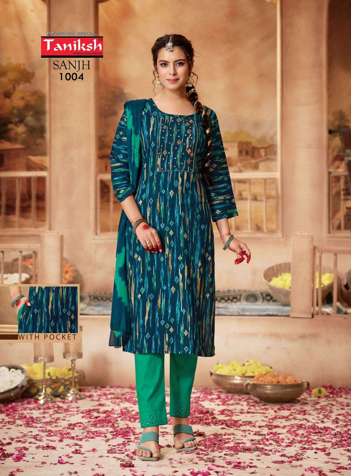 Taniksh sanjh Vol 1 Fancy Designer Embroidery Combo Set Of Kurti