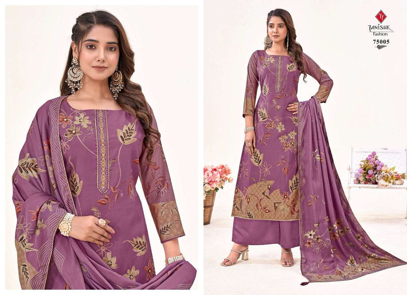 Tanishk Fashion Ikrat Muslin Print With Heavy Embroidery Handwork Designer Salwar Suit