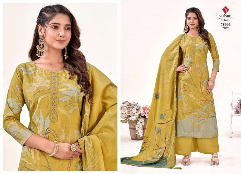 Tanishk Fashion Ikrat Muslin Print With Heavy Embroidery Handwork Designer Salwar Suit