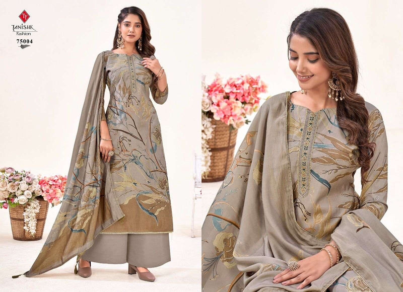 Tanishk Fashion Ikrat Muslin Print With Heavy Embroidery Handwork Designer Salwar Suit