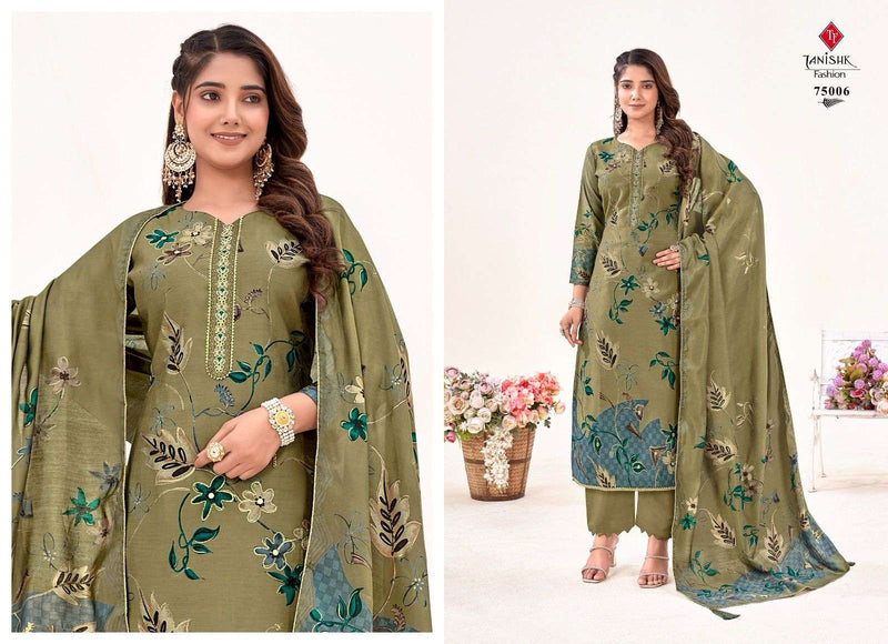 Tanishk Fashion Ikrat Muslin Print With Heavy Embroidery Handwork Designer Salwar Suit