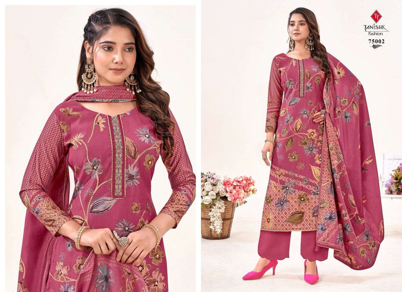 Tanishk Fashion Ikrat Muslin Print With Heavy Embroidery Handwork Designer Salwar Suit