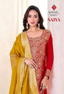 Tanishk Fashion Saiya Pure Viscose Muslin Jacquard Designer Salwar Kameez