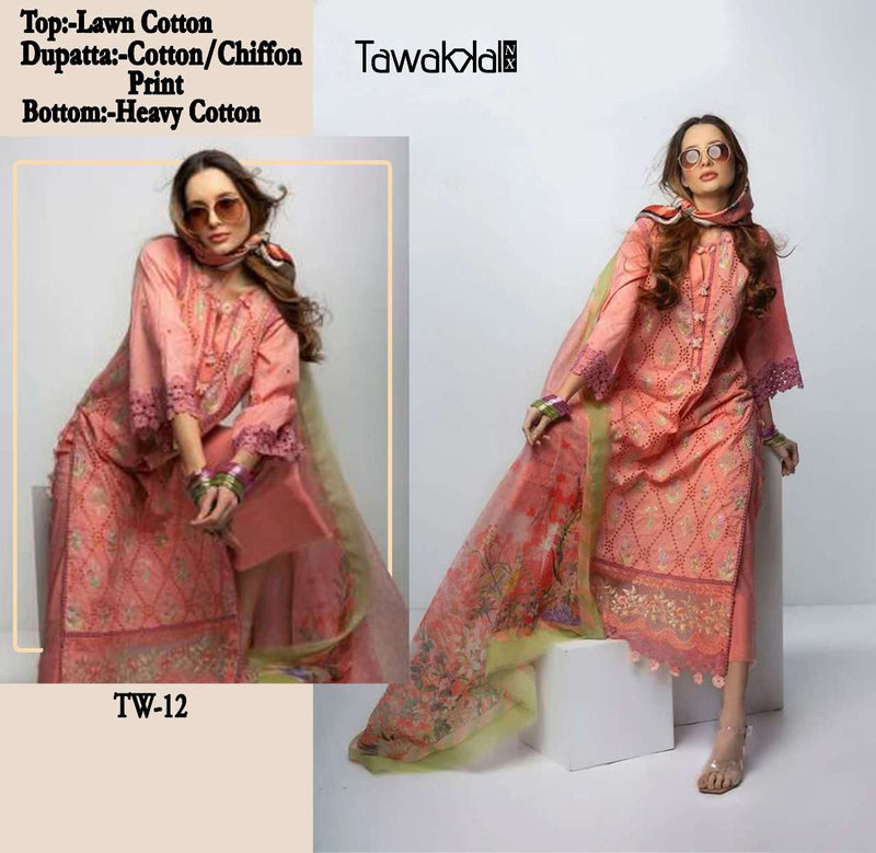 Tawakkal Tw 11 to 14 Lawn Cotton Digital Print Salwar Kameez