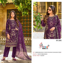 Shree Fabs Sf 5505 Pure Chiffon Embroidered Khatli Work Salwar Suit