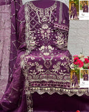 Shree Fabs Sf 5505 Pure Chiffon Embroidered Khatli Work Salwar Suit