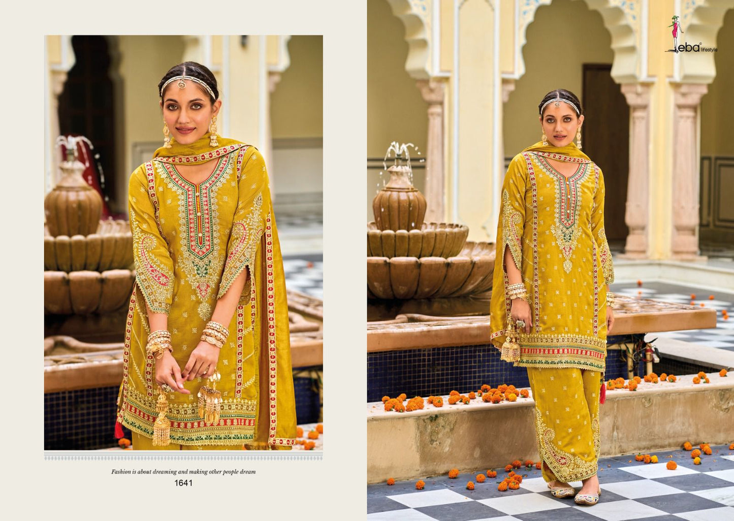 Eba Lifestyle Vaani Silk With Embroidery Work Designer Readymade Suit