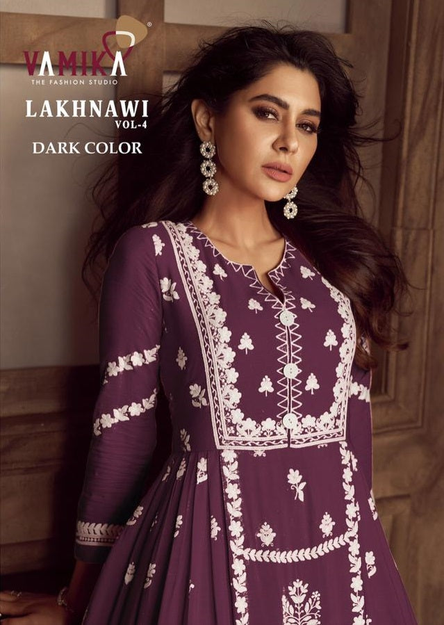 Vamika Nx Lakhnavi Vol 4 Rayon Fancy Designer Kurti