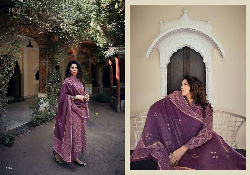 Prm Trendz Vogue Vol 9 Jam Silk Cotton Digital Print With Fancy Embroidery Work Suits