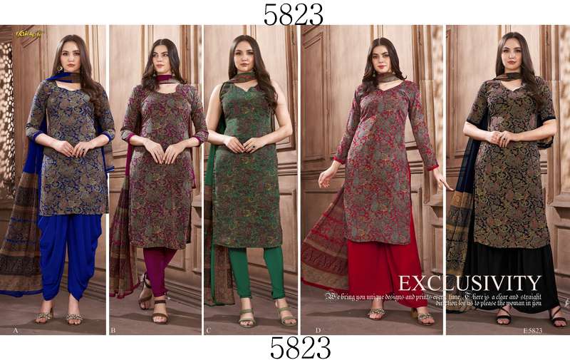 Vaishali 5800 Series Crepe Digital Printed With Heavy Designer Salwar Kameez