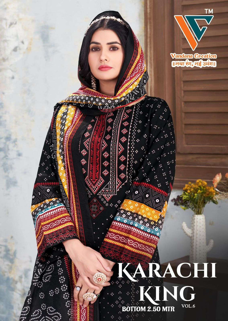 Vandana Creation Karachi King Vol 6 Pure Cotton Printed Casual Wear Salwar Suit