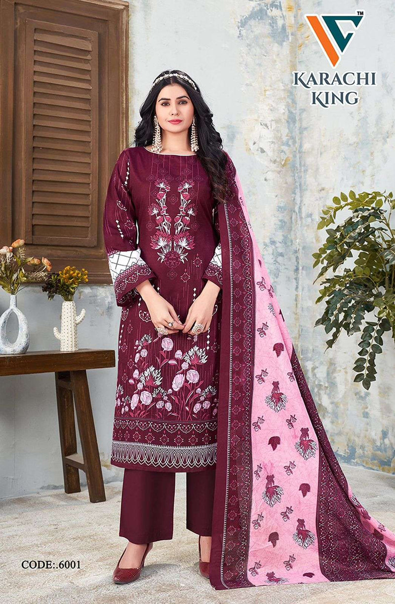 Vandana Creation Karachi King Vol 6 Pure Cotton Printed Casual Wear Salwar Suit