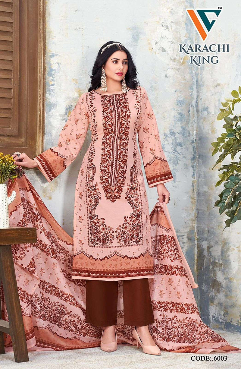 Vandana Creation Karachi King Vol 6 Pure Cotton Printed Casual Wear Salwar Suit