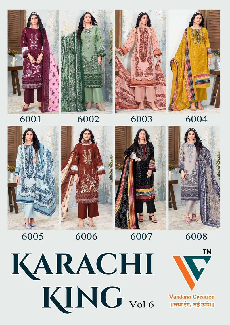 Vandana Creation Karachi King Vol 6 Pure Cotton Printed Casual Wear Salwar Suit