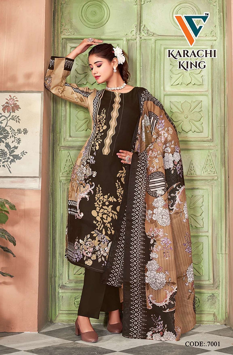 Vandana Creation Karachi King Vol 7 Cotton Digital Pirnt Casual Wear Suit