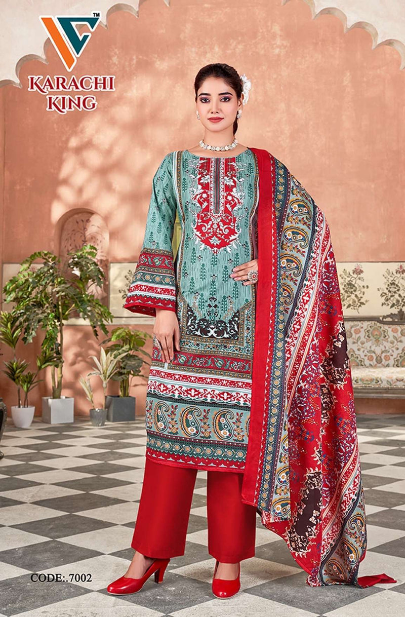 Vandana Creation Karachi King Vol 7 Cotton Digital Pirnt Casual Wear Suit