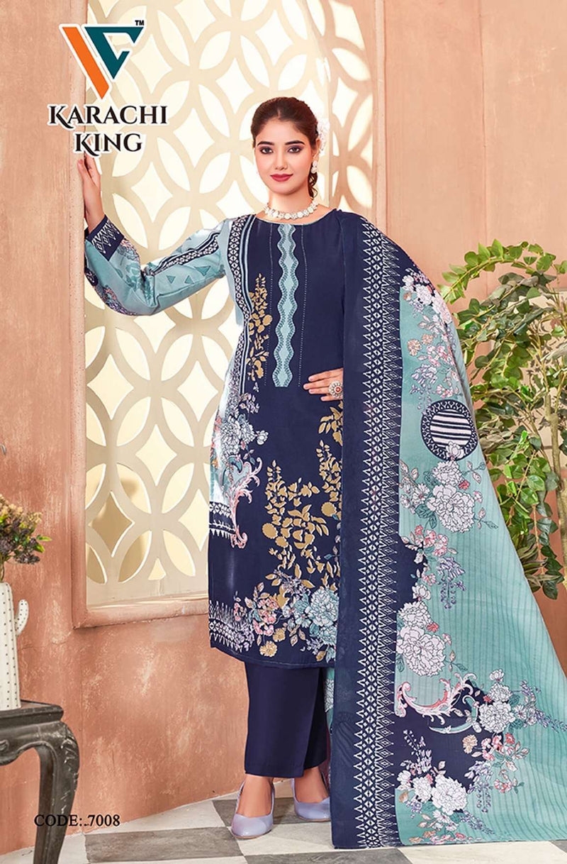 Vandana Creation Karachi King Vol 7 Cotton Digital Pirnt Casual Wear Suit