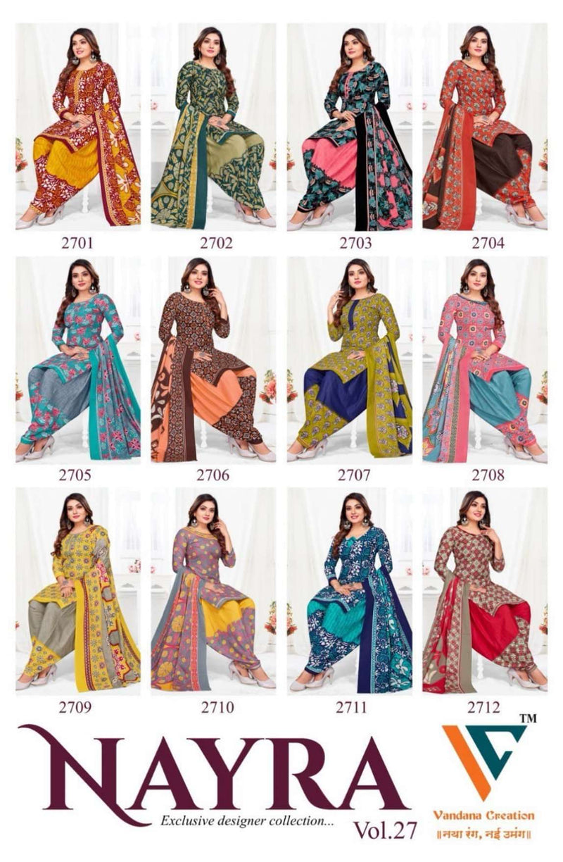 Vandana Creation Nayra Vol 27 Cotton Printed Casual Dress Material