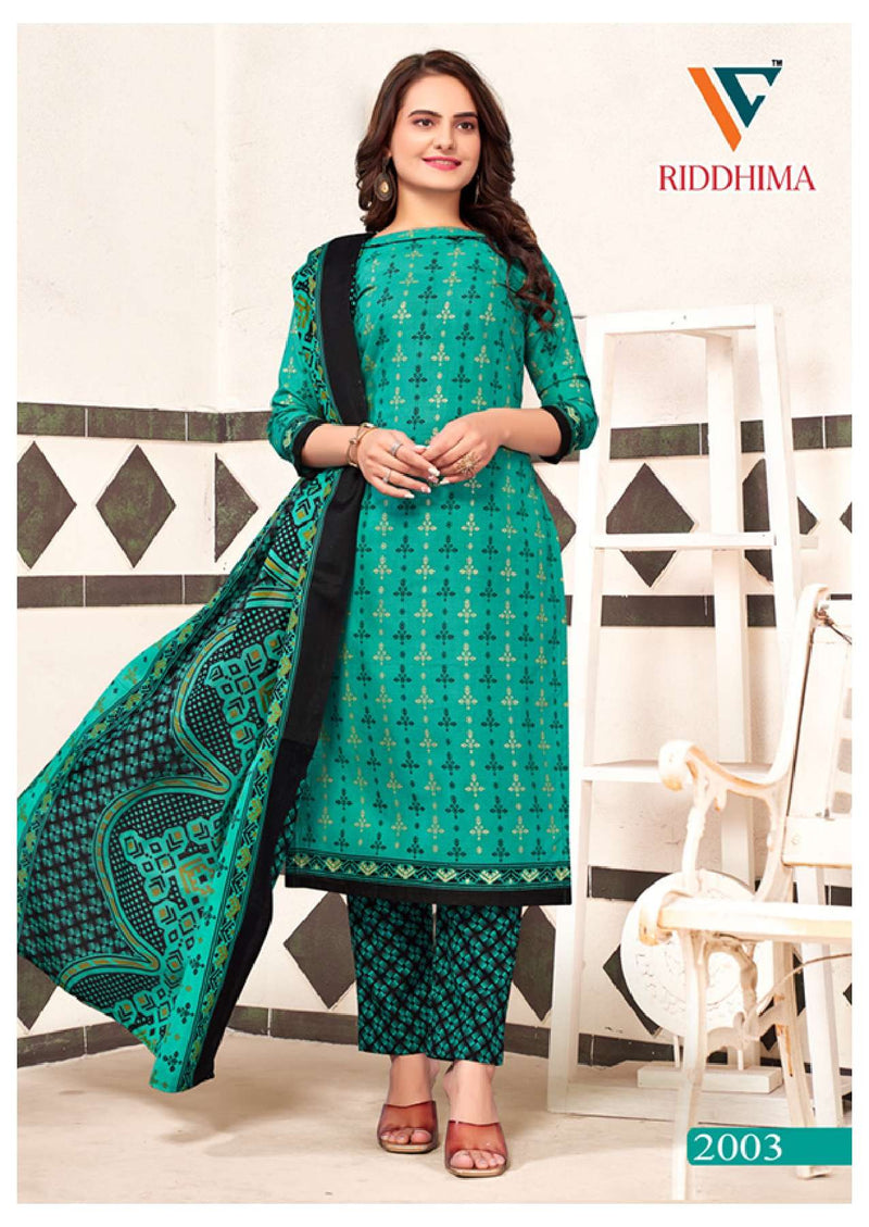 Vandana Creation Riddhima Vol 1 Foil Print Cotton Casual Wear Salwar Kameez