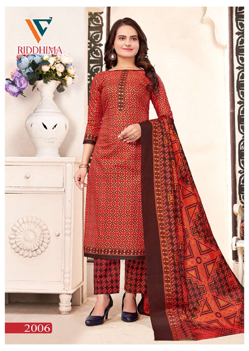 Vandana Creation Riddhima Vol 1 Foil Print Cotton Casual Wear Salwar Kameez