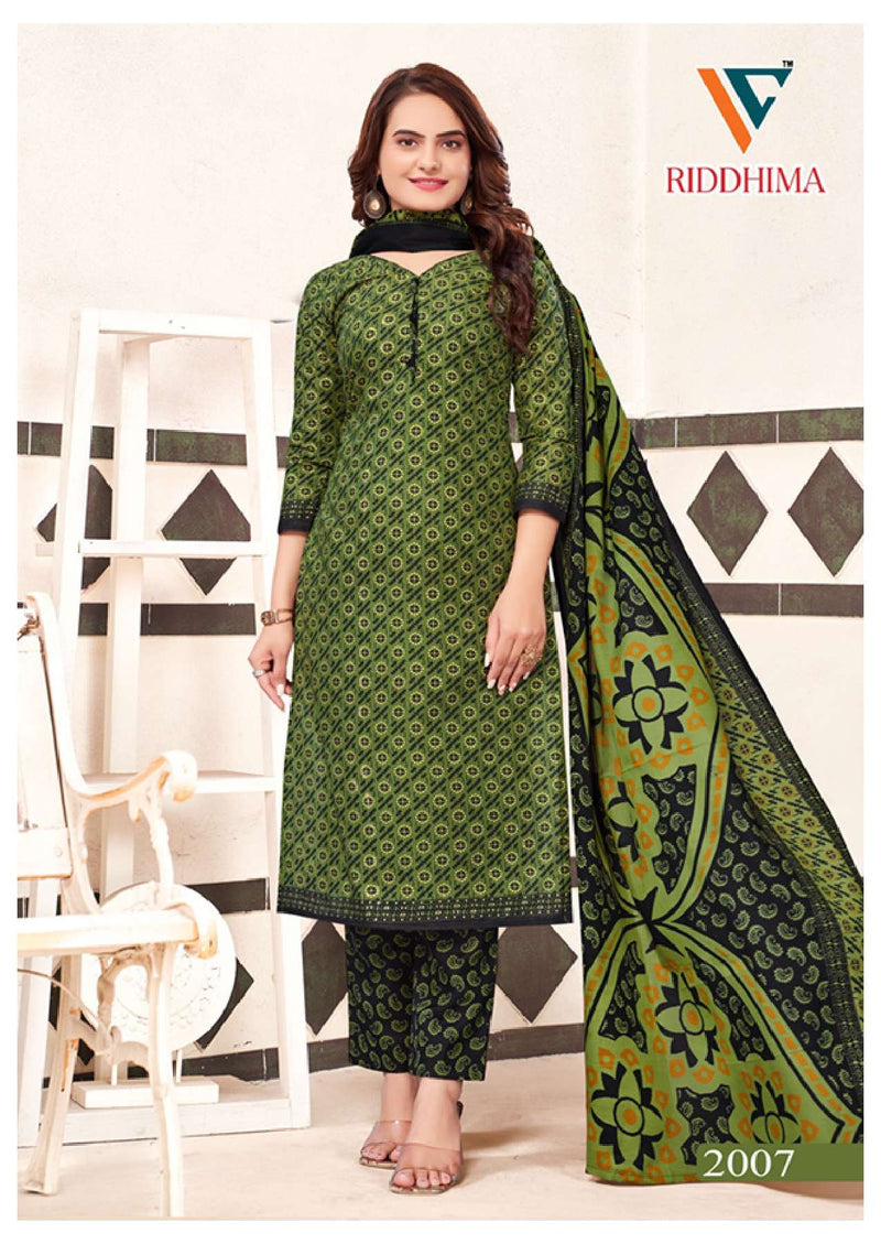 Vandana Creation Riddhima Vol 1 Foil Print Cotton Casual Wear Salwar Kameez