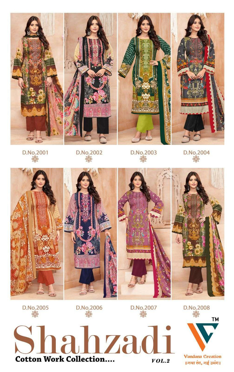 Vandana Creation Shahzadi Vol 2 Pure Cotton Casual Wear Salwar Suit