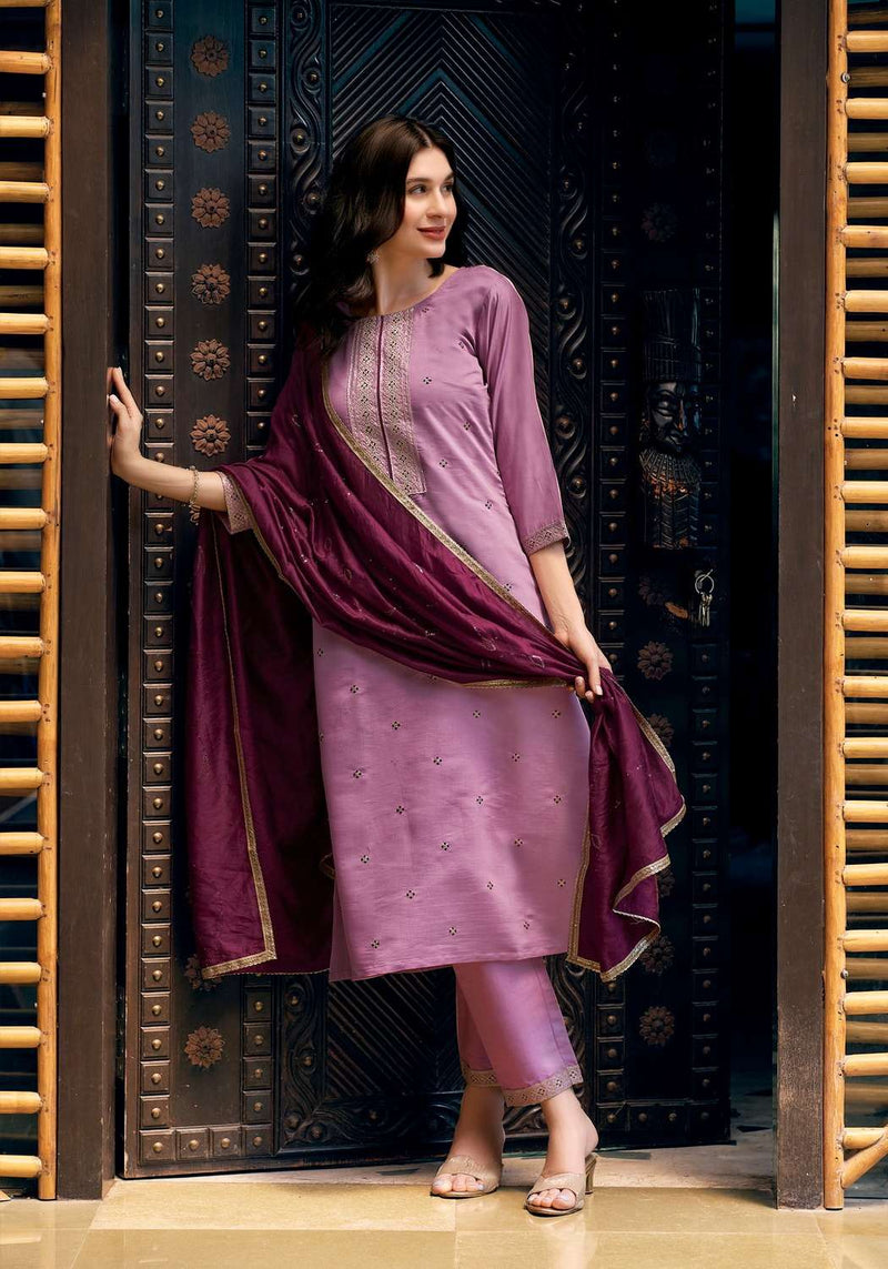 Vaniska Fiza Vol 1 Silk Fancy Embroidered Combo Set Kurti