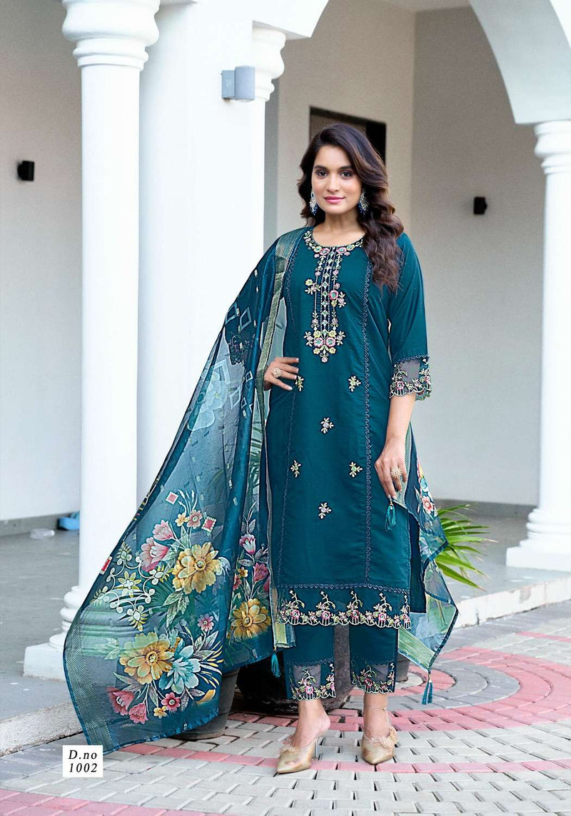 Vanshika Dastoor Vol 1 Roman Silk Cotton Fancy Designer Kurti