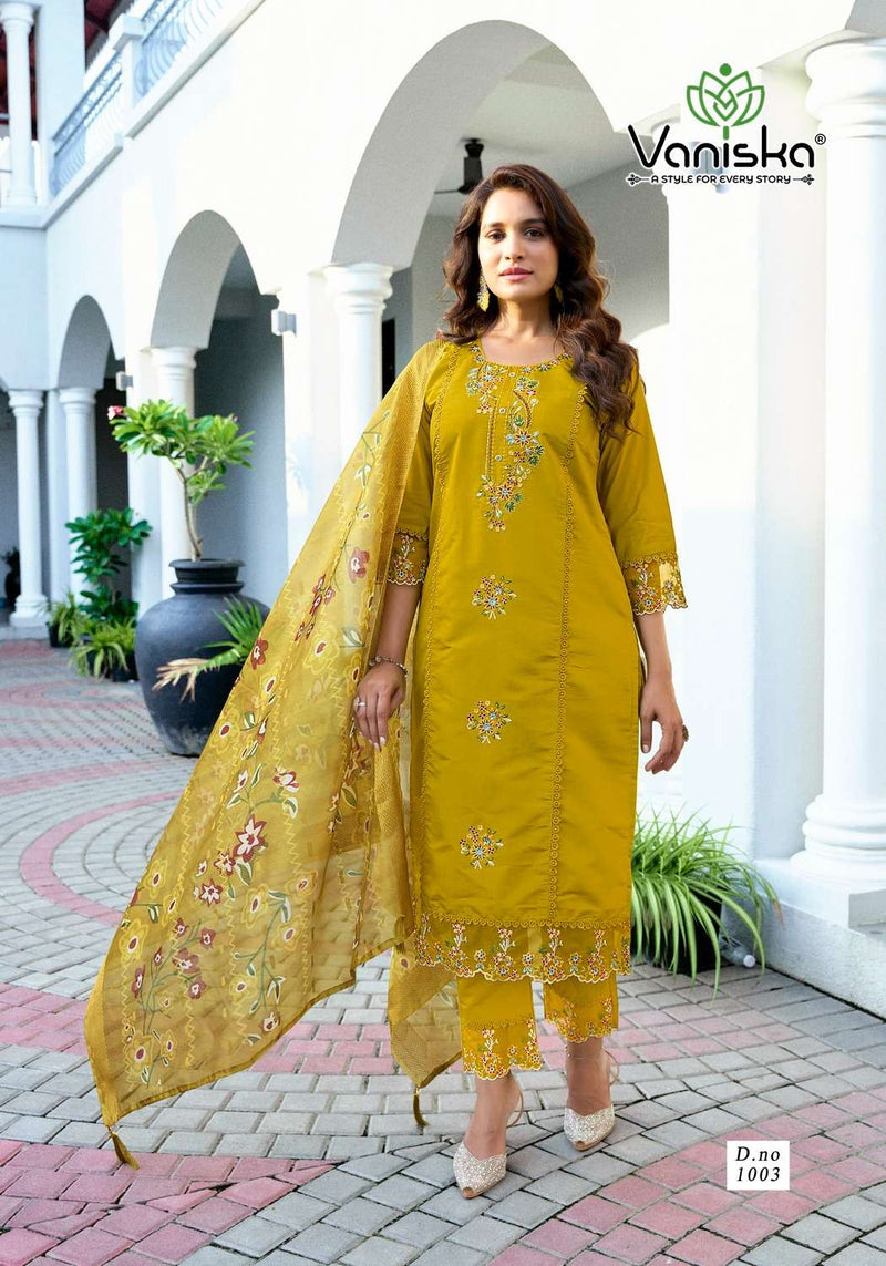 Vanshika Dastoor Vol 1 Roman Silk Cotton Fancy Designer Kurti