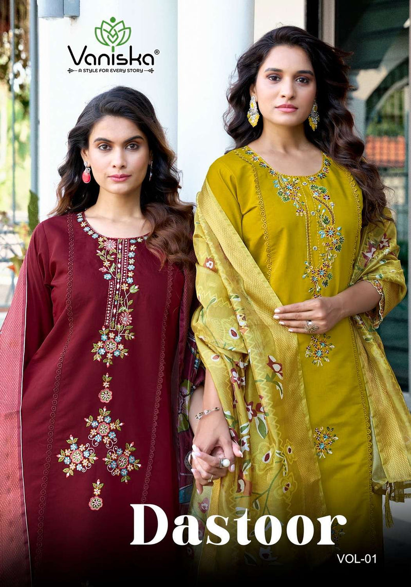 Vanshika Dastoor Vol 1 Roman Silk Cotton Fancy Designer Kurti